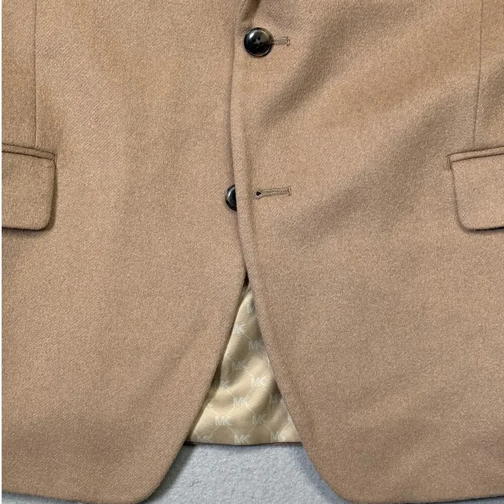 Michael Kors Men's Wool Cashmere Blend Lux Classic-Fit Sport Coat Camel 46R $395